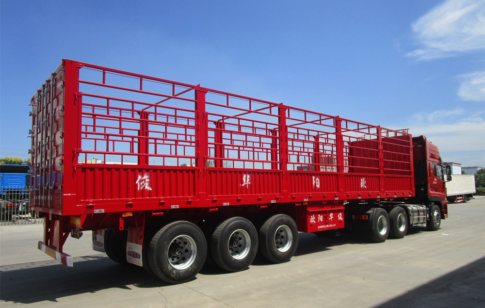 11米直梁倉柵式半掛車