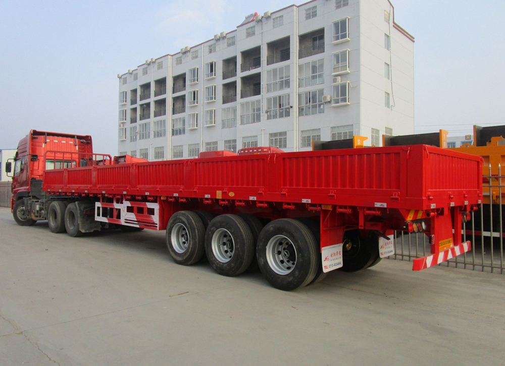 13米鵝頸欄板式半掛車