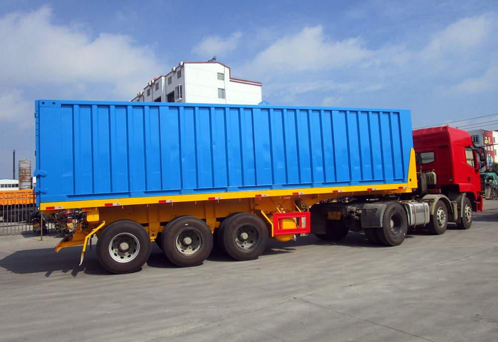 8.5米后翻自卸半掛車